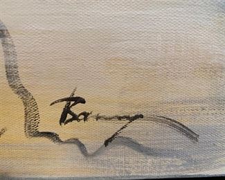28. Signed Abstract Acrylic (36" x 24")