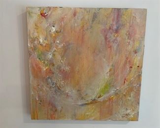 29. "Excavation" Signed Painting 2015 (18" x 18")