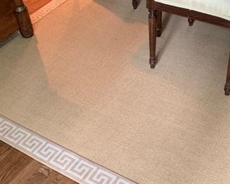 41. Sisal Rug w/ Greek Key Border (10'2" x 12'1")
