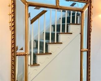 35. Gilt Framed Beveled Mirror (34" x 54")