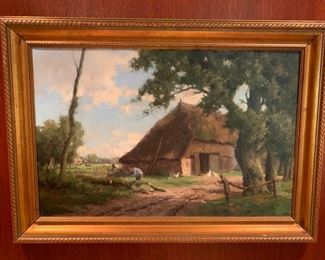 57. Signed Farm Scene 1947 (28" x 20")