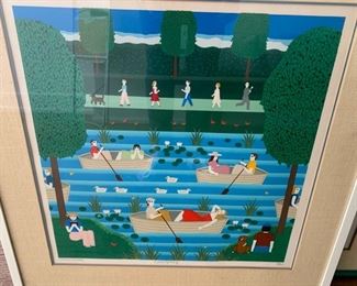 70. "Boating" Artists Proof by OKU (34" x 29")