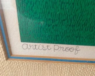 70. "Boating" Artists Proof by OKU (34" x 29")