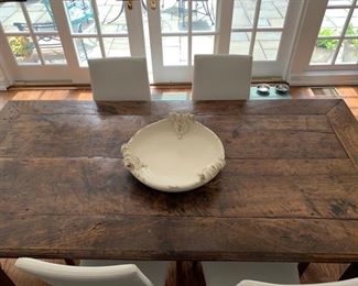 60. Tourette End French Elm Farm Table (76" x 37" x 31")
