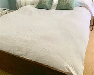 90. Modern Wood Queen Bed
