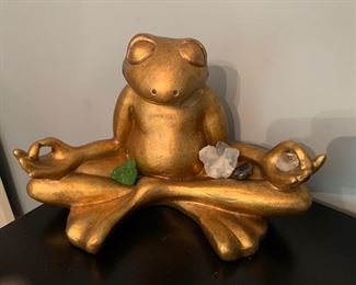 95a. Gilt Frog Buddha