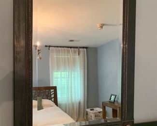 93. Wrapped Framed Beveled Mirror by Claudia Rios and Jujio Miche (30" x 40")