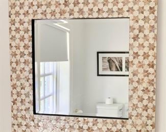 96. Star Framed Beveled Mirror (30" x 30")