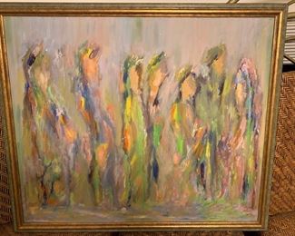 183. Contemporary Oil on Canvas by Herman Montag 1950