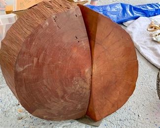 162. Wood Sculpture (19" x 17")