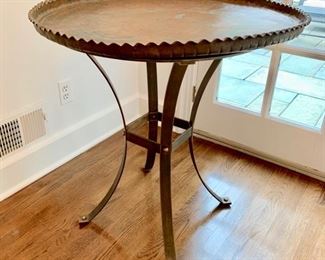 Copper Tray Top Table