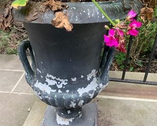 Pair of Metal Planters