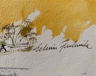 155. Idaho Forest Scene by Edwin Fulwider (28" x 20")