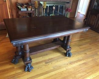 Antique library table