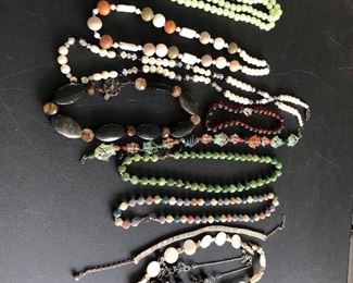 A full table of costume jewelry - no gold or sterling all costume jewelry .