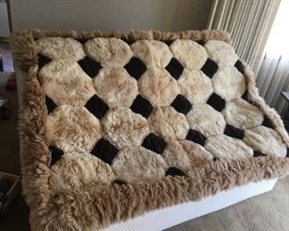 Luxurious Plush Pieced Sheepskin Rug/Throw/Wall Hanging, You'll Look & Feel Amazing Stretched Out on This! (48"x 64")