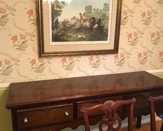 Sideboard and equestrian art