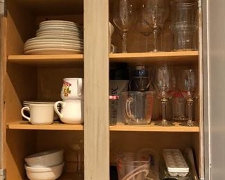 Dishes and glasses