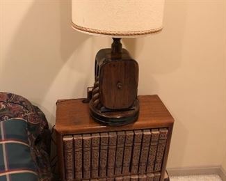 Side table and lamp