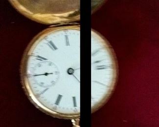 Gold pocket watch