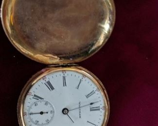 Gold pocket watch