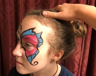 Free hand Face paint art