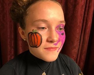 Free hand Face paint art