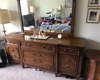 Dresser with mirror