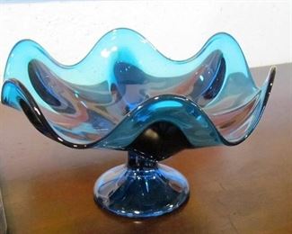Mid-century glass compote