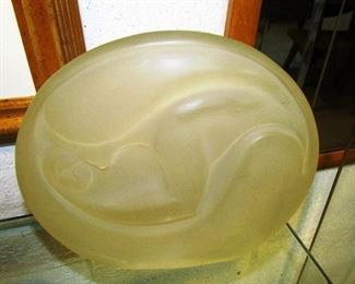 Mother and child acrylic sculpture