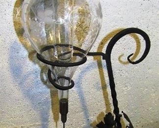 Wine cooler/dispenser, metal and glass