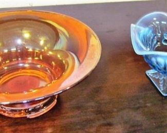 Mid-century glass pieces