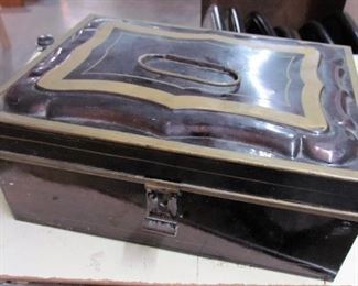 Metal letter box, prob. British, circa 1920's