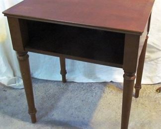 Side table, designed for receiver use.