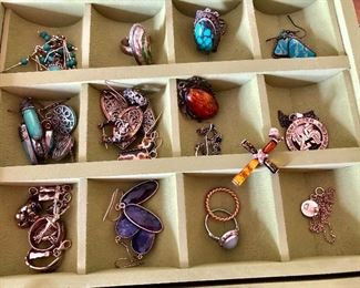 Earrings and charms