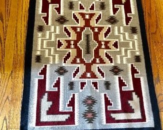 Native American woven rugs with original tags