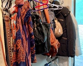 Women's clothing, hand bags