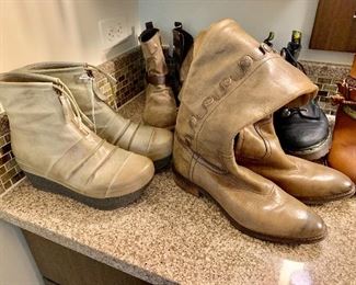 Sam Edelman boots on the right