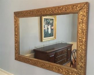 42.5" x  29" Older  Gold Mirror $75