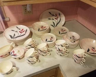 dinnerware set from the 60's