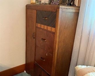 Very nice chifferobe with unique frames on top