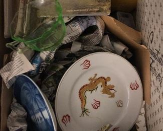 Misc glass, porcelain