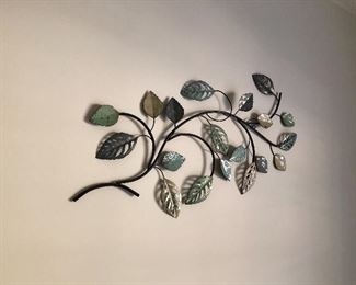 Metal Wall Floral Art