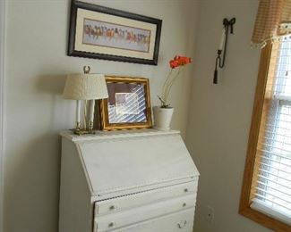 $85 Fresh white drop front desk