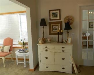 $85 White antique sideboard