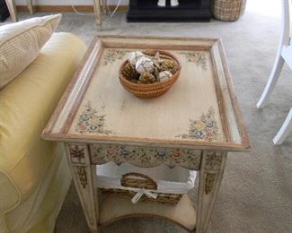Lane painted side table