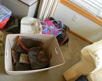 Collection of handbags
