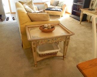 Another view of the painted side table