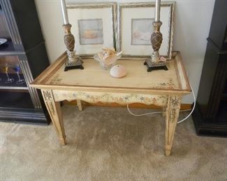 $60 Larger painted table that matches the smaller one by Lane