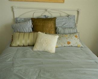 Lovely bedding the bed is sold